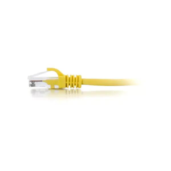 C2G-1ft Cat5e Snagless Unshielded (UTP) Network Patch Cable - Yellow - Category 5e for Network Device - RJ-45 Male - RJ-45 Male - 1ft - Yellow