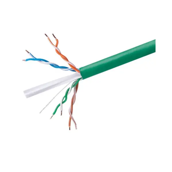 Monoprice Cat6 Ethernet Bulk Cable - 250 Feet - Green | Network Internet Cord - Solid, 500Mhz, UTP, CMR, Riser Rated, Pure Bare Copper Wire, 23AWG