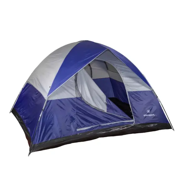 Stansport Teton 6 Person Dome Tent Blue/White