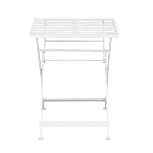 3pc Metal Patio Bistro Set - White - Olivia & May