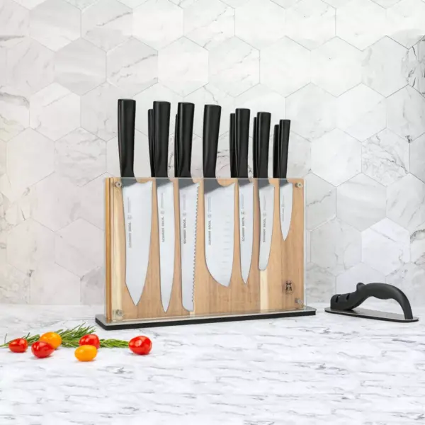 Schmidt Brothers Cutlery Carbon 6 15pc Knife Block Set