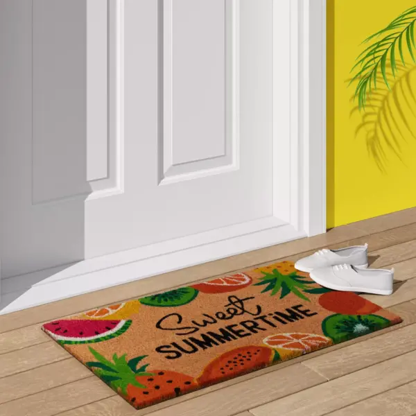 1'6"x2'6" 'Sweet Summertime' Fruit Doormat Natural - Sun Squad™