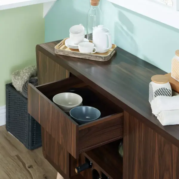 Hamby Transitional Buffet Dark Walnut - HOMES: Inside + Out