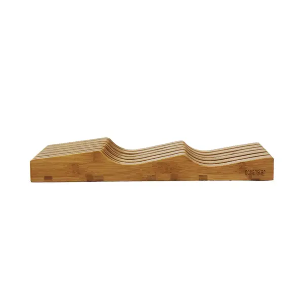 Oceanstar In-Drawer Bamboo Knife Organizer