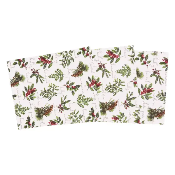 C&F Home 13" x 72" Winter Botanical Table Runner