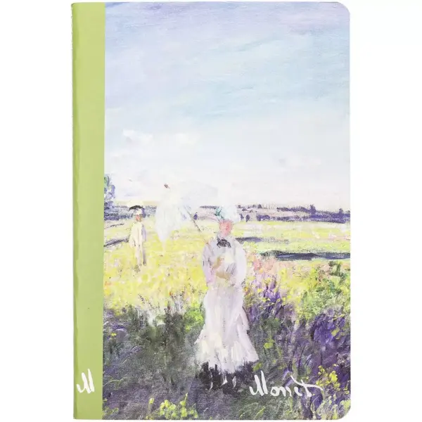 The Gifted Stationary 6-Pack A5 Claude Monet Travel Pocket Softcover Journal Lined Notebook, 8.25"x5.5"