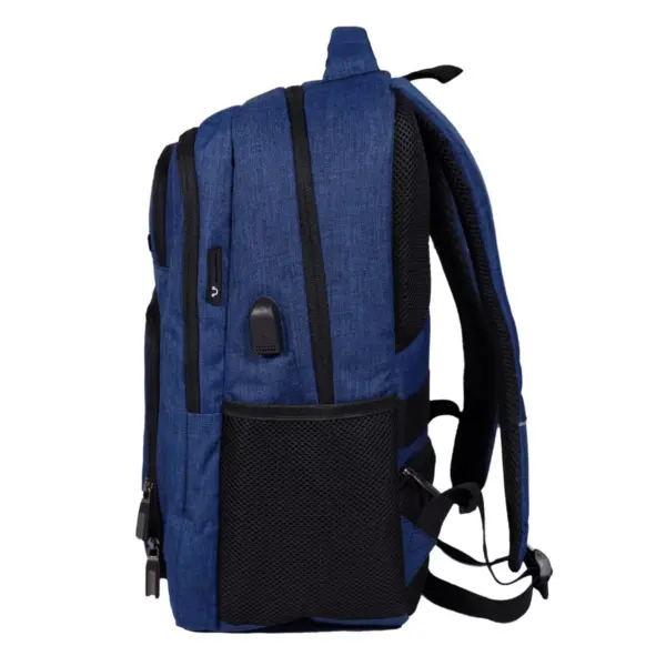 Rockland 18.5'' Slim Pro USB Laptop Backpack - Blue