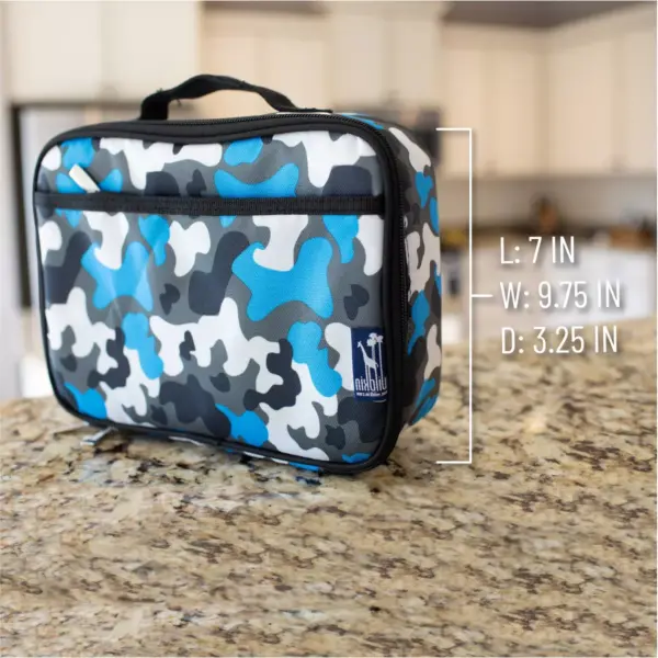 Wildkin Camouflage Lunch Box - Blue