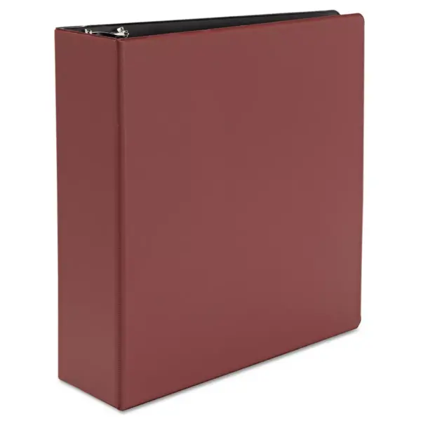 UNIVERSAL Economy Non-View Round Ring Binder 3" Capacity Burgundy 30410