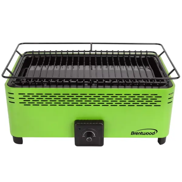 Brentwood Non-Stick Smokeless Portable BBQ in Green