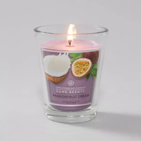 11.5oz Glass Jar Passionfruit Cream Candle - Home Scents by Chesapeake Bay Candle