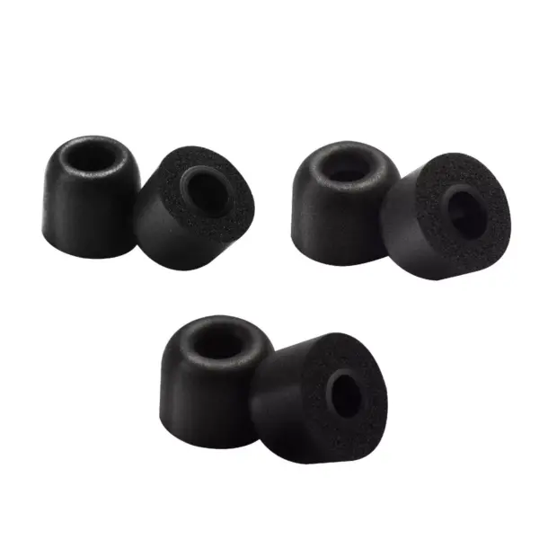 Insten Memory Foam Tips for All 5-6mm Nozzle In-Ear/True Wireless EarBuds Eartips Replacement, 3 Pairs with Storage Box (Small, Medium & Large Size)