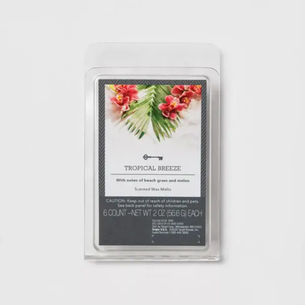 6ct Tropical Breeze Scented Wax Melts - Threshold™