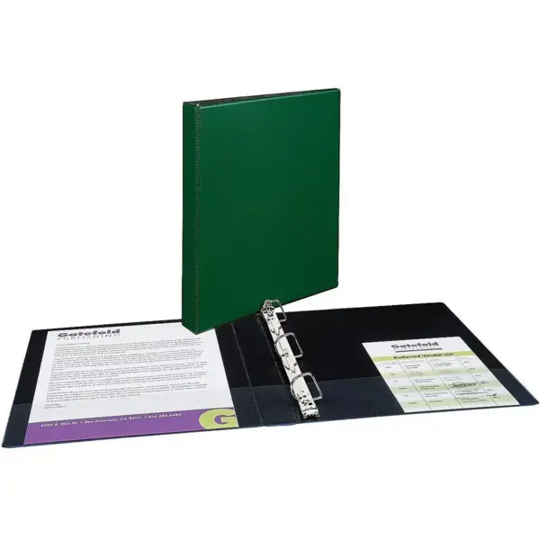 Avery Durable 1" 3-Ring Non-View Binder Green (27253) 326860