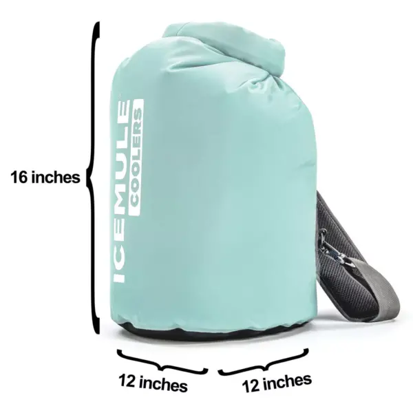 IceMule 1006 Classic Collapsible Portable Soft Sided Roll Top 20 Liter 18 Can Lightweight Insulated Waterproof Leak Proof Backpack Cooler Sling Bag