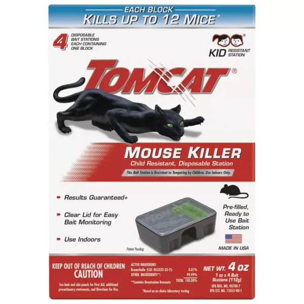 TomCat Mouse Killer II Disposable - 4ct