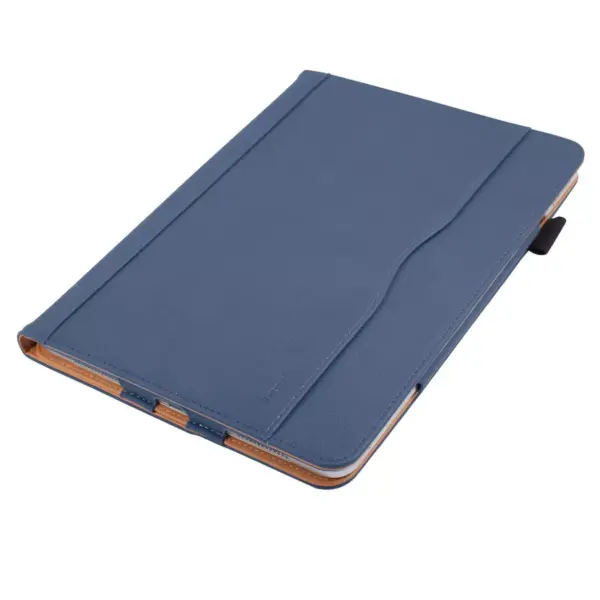 Insten - Compatible With iPad Pro 11" 2018, PU Leather Case, Slim Folding Folio, Pencil Holder, Auto Wake/Sleep, Magnetic Closure Strip, Blue