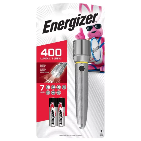 Energizer 2AA Vision LED HD  Metal FlashLight