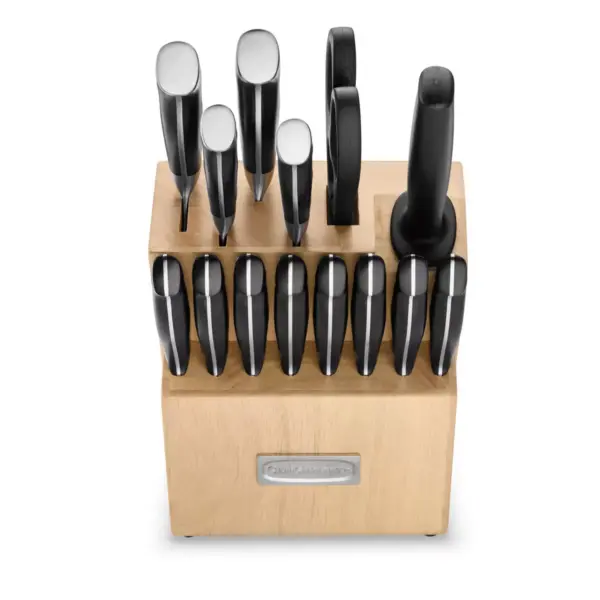 Cuisinart Nitrogen 15pc Stainless Steel Triple Rivet Cutlery Block Set -  C77TRN-15P