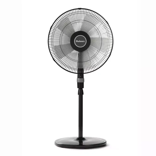 Holmes 16" Oscillating 5 Blade Stand Fan Black