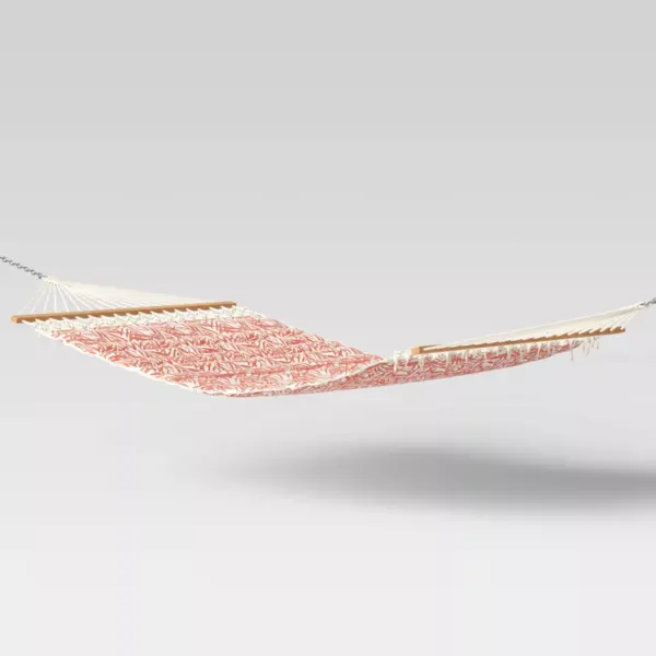 Pillowtop Hammock with Spreader Bar Tropical Leaf - Threshold™