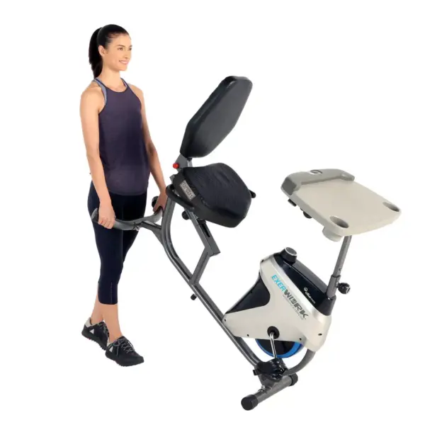 Exerpeutic Exerwork Bluetooth Recumbent Desk Bike