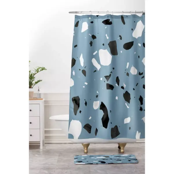 Mareike Boehmer Terrazzo Bath Mat Blue - Deny Designs