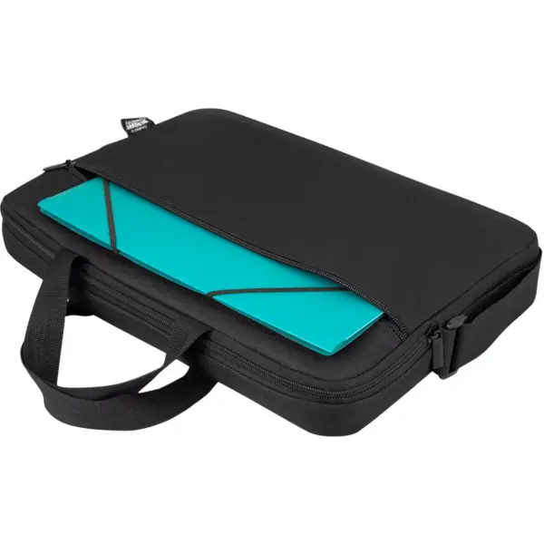 Urban Factory Nylee Carrying Case for 14" Notebook - Black - Shock Absorbing, Water Resistant - 210D Polyester Interior - Handle