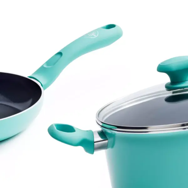 GreenLife 11" Diamond Covered Frypan Turquoise