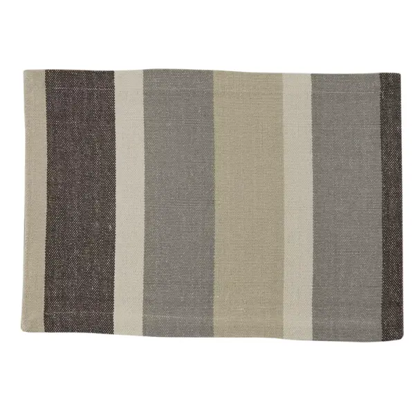 Split P Serena Stripe Neutral Placemat Set - Multi