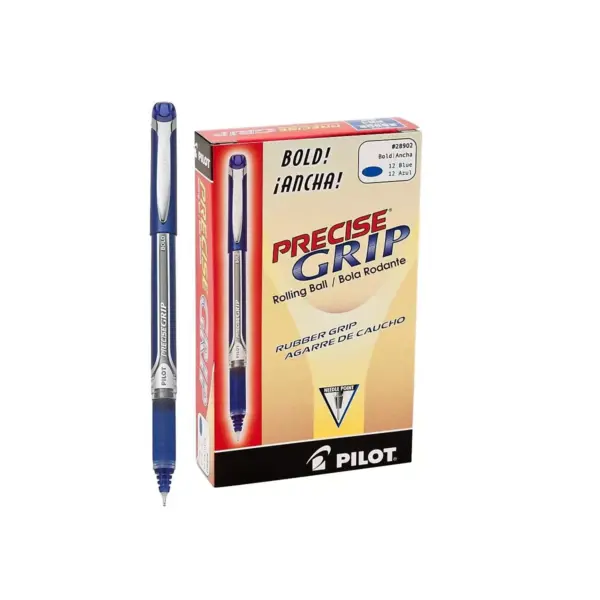 Pilot Precise Grip Roller Ball Stick Pen Blue Ink 1mm 28902