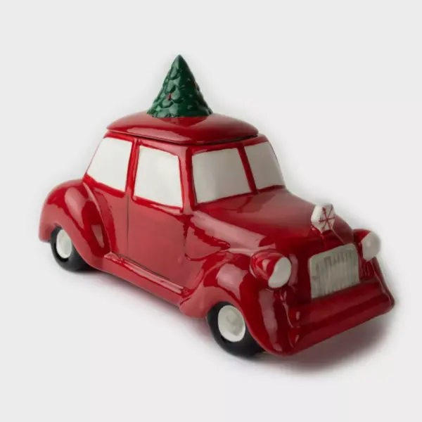 oz Ceramic Car Cookie Jar - Peppermint & Pine