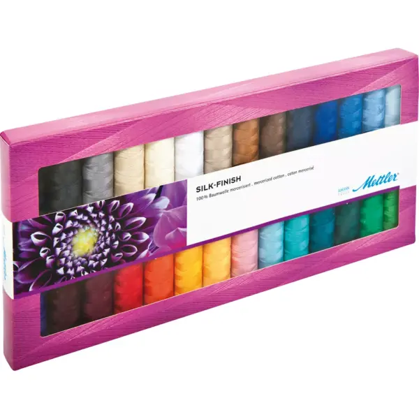 Mettler Silk Finish Cotton Thread Gift Pack 28/Pkg