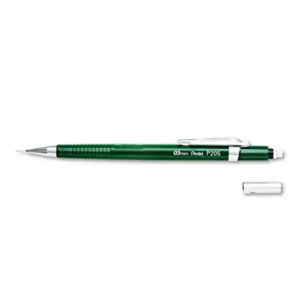 Pentel Sharp Mechanical Drafting Pencil 0.5 mm Green Barrel P205D