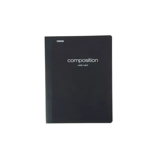 Staples Poly Composition Notebook 9.75" x 7.5" Wide Rule 70 Sh. Assorted 421175