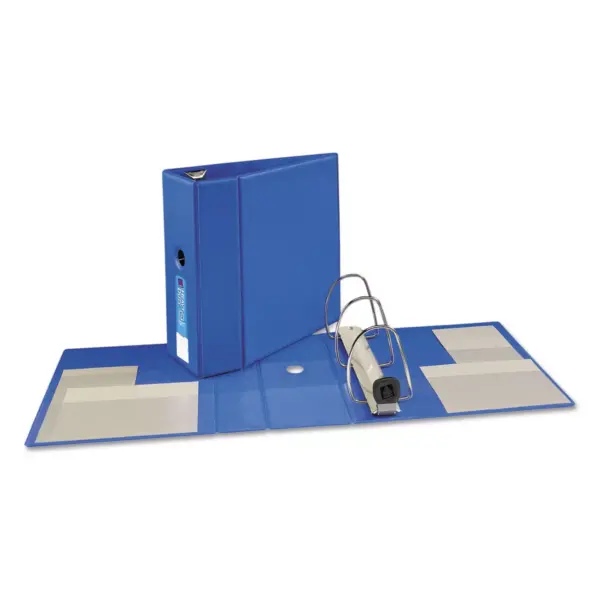 Avery Heavy-Duty Binder with One Touch EZD Rings 11 x 8 1/2 5" Capacity Blue 79886