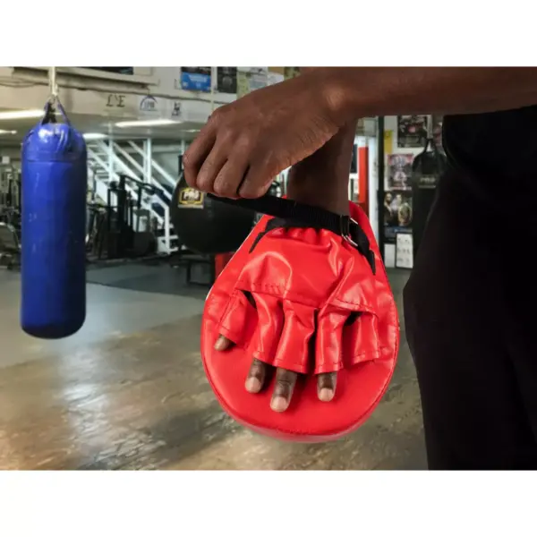 Mind Reader Boxing Mitt, Set of 2 Mitts, Red/Black