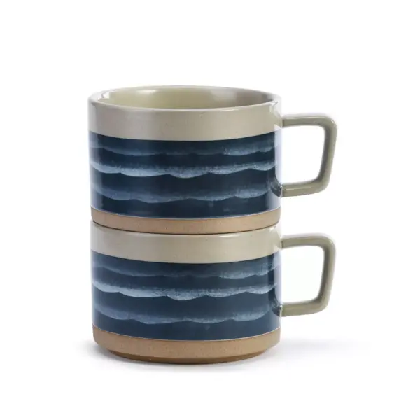 DEMDACO Life is Better at the Lake Soup Mug - Set of 2 Blue