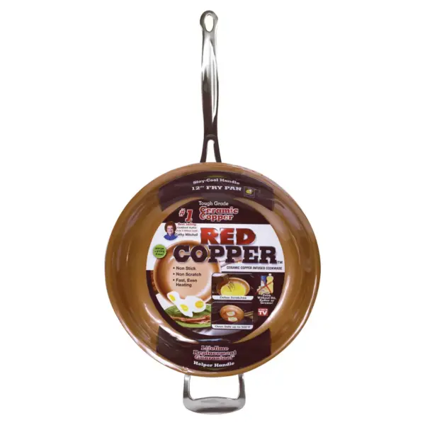 As Seen on TV 12" Frying Pan Red Copper