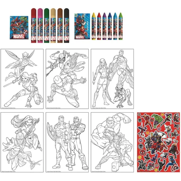 Innovative Designs Marvel Activity Egg Craft Kit | Coloring Pages | Stickers | Markers | Crayons