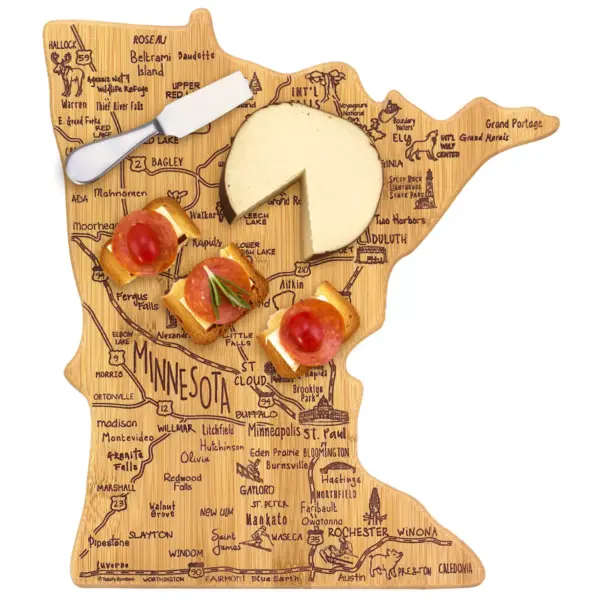 Totally Bamboo Destination Minnesota Cutting Board 13.25" x 11.75"