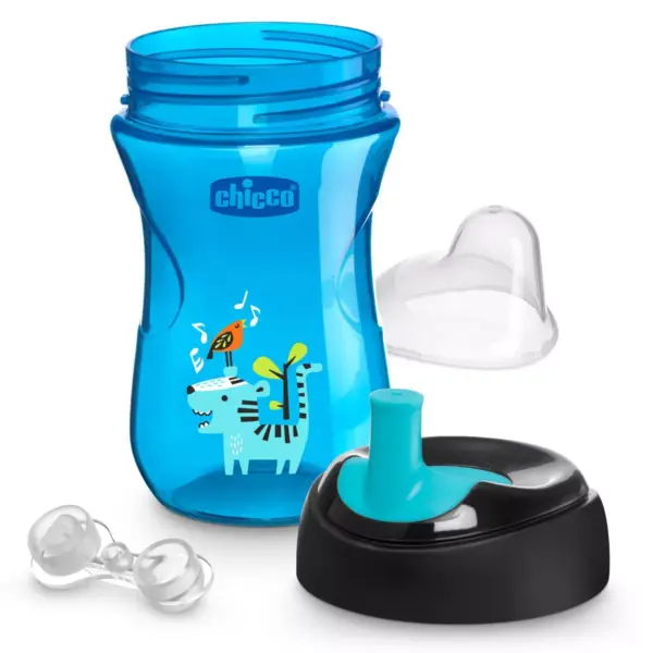 Chicco 2pk Sport Spout Trainer Cup 9+ Months - Blue/Teal - 9oz