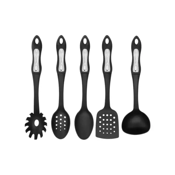 Hamilton Beach 6pc Soft Touch Utensil Set - Black