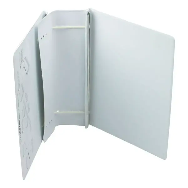 Charles Leonard Varicap6 Expandable 1- 6 Post Binder 11 x 8-1/2 White/Clear 61605