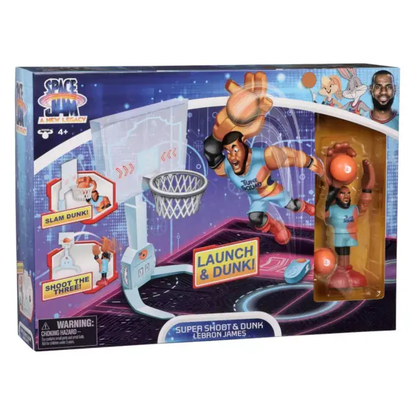 Space Jam: A New Legacy - Super Shoot & Dunk Playset with LeBron James Figure