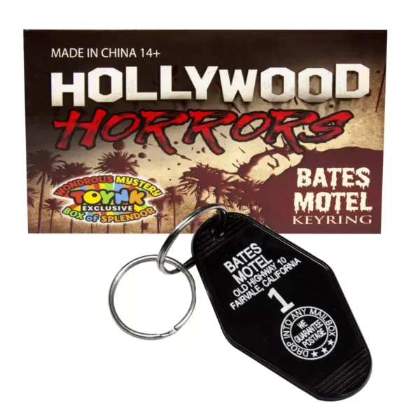 Toynk Bates Motel Keychain | Key Tag From The Movie Psycho | Horror Movie Collectible