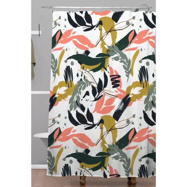 Brushstrokes of Nature I Shower Curtain - Deny Designs