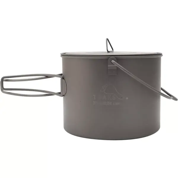 TOAKS Titanium 1300ml Outdoor Camping Cook Pot with Bail Handle POT-1300-BH