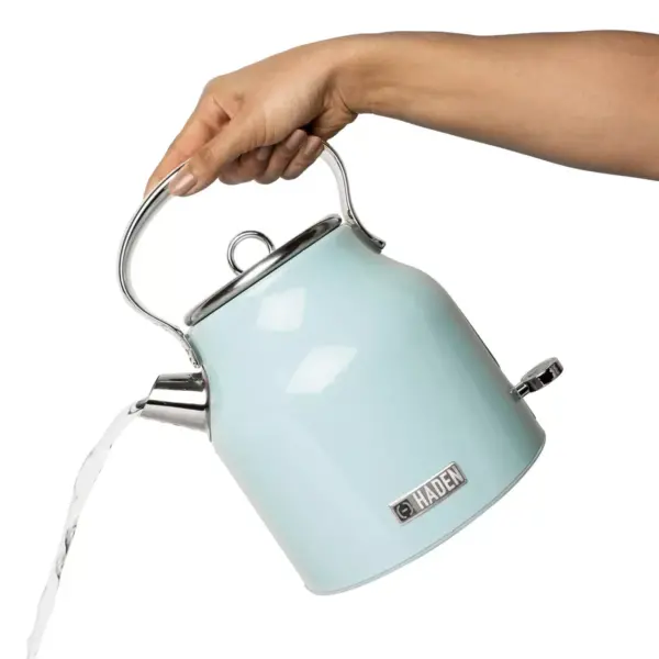 Haden Heritage 1.7L Stainless Steel Electric Kettle - Turquoise