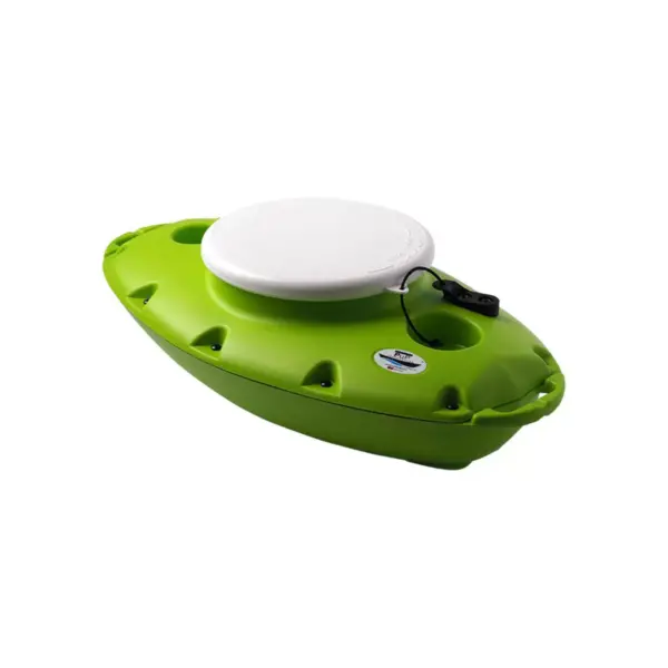 CreekKooler PuP Portable Floating Insulated 15 Qt Kayak Beverage Cooler, Green